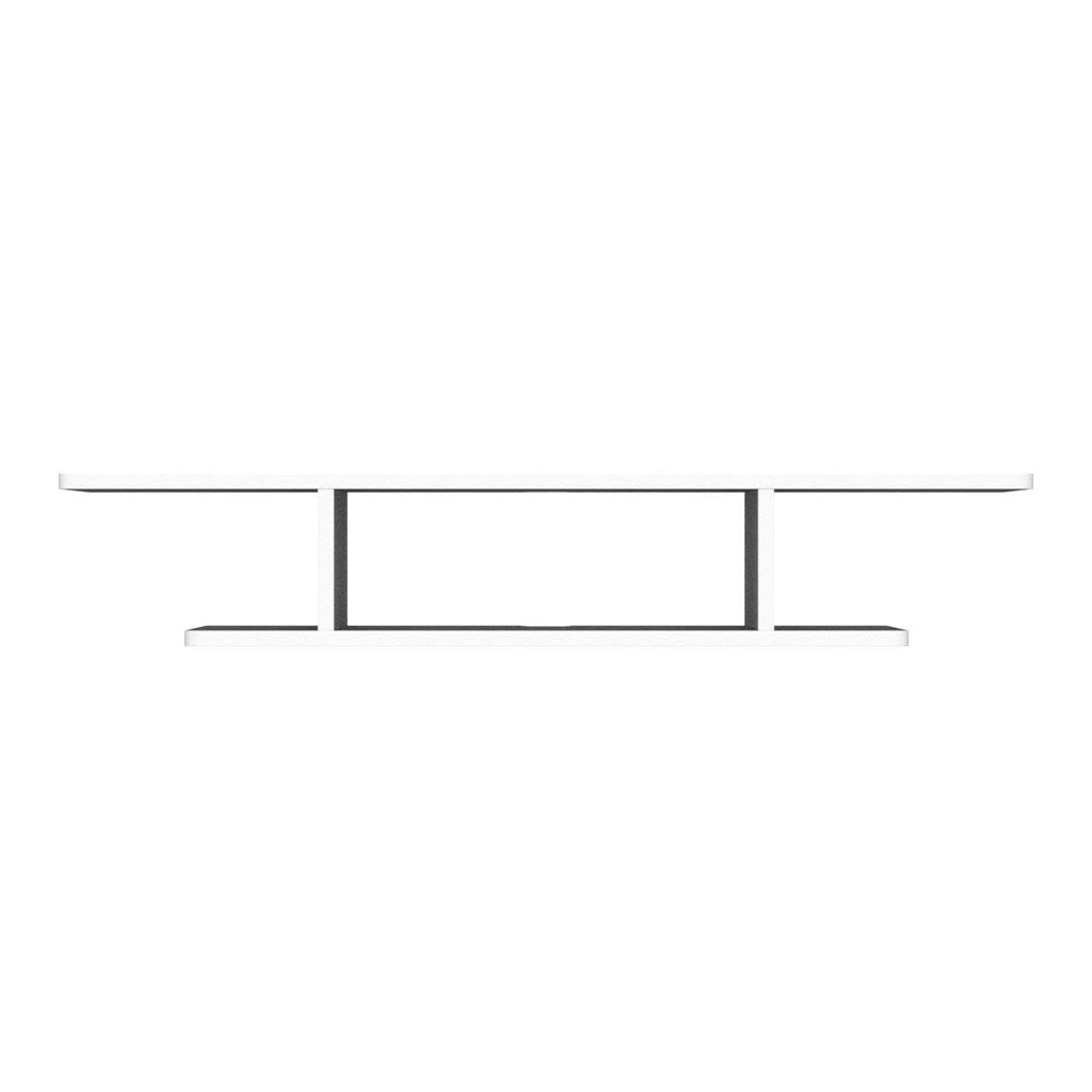 White Floating Wall Mounted TV Stand with Storage H27754
