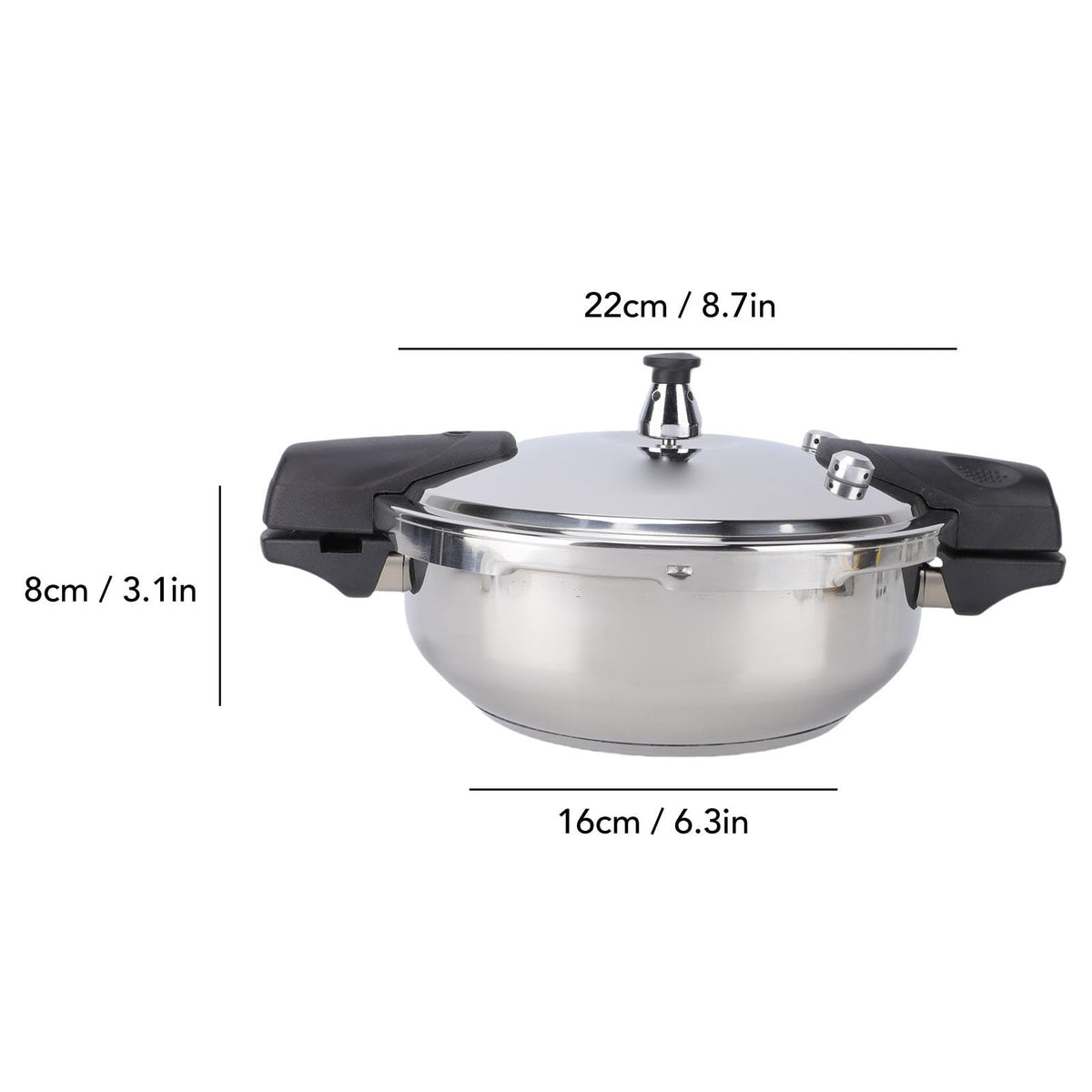 3L 304 Stainless Steel Mini Pressure Cooker V719254