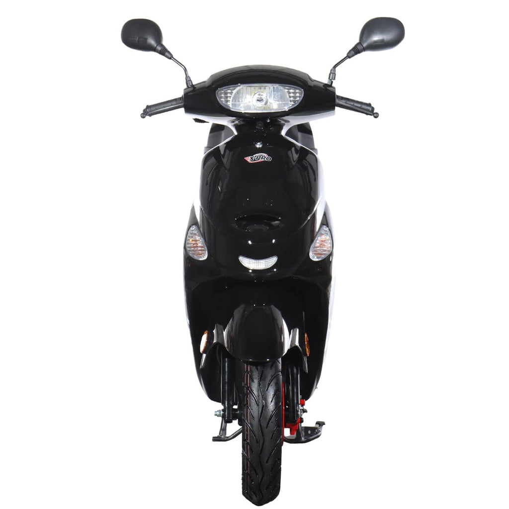 50 Gas Moped with 10" Aluminum Wheels, Rear Trunk, Electric/Kick Start, Black D77477