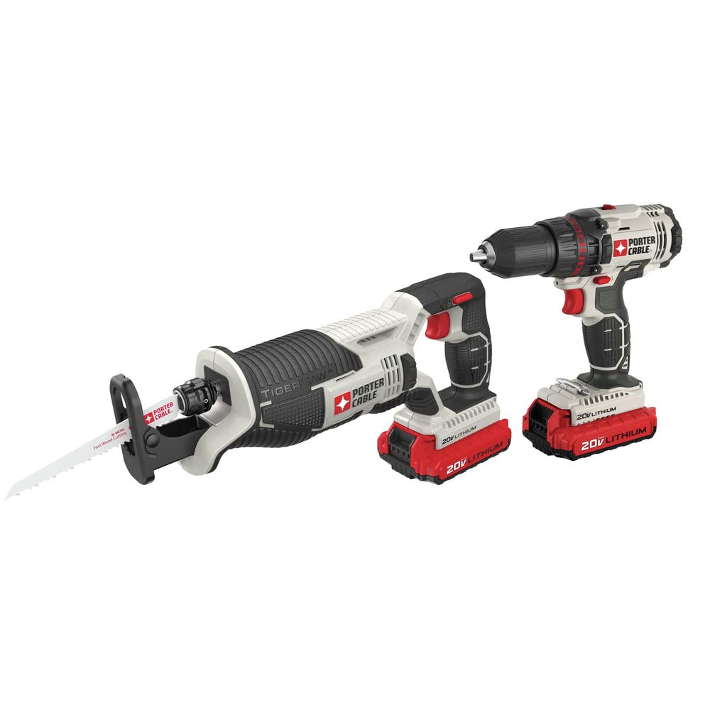 20V MAX Cordless Drill Combo Kit with Reciprocating Saw I94611