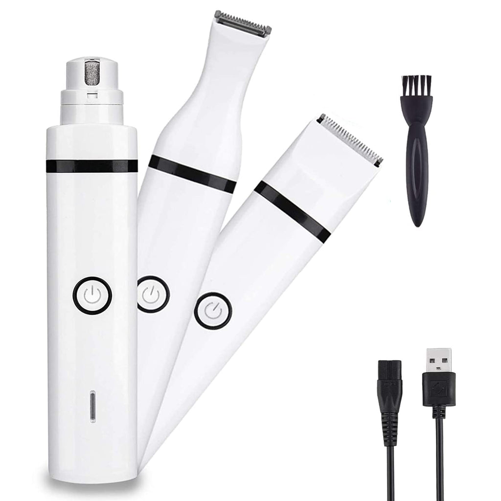 Electric Dog Clippers and Nail Grinder Grooming Kit O907088