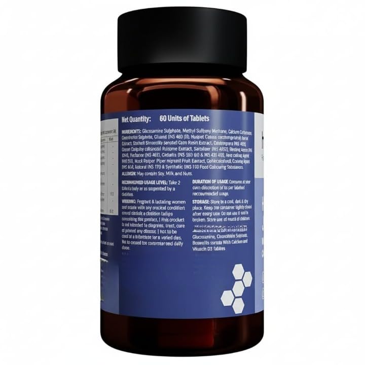 Glucosamine Chondroitin Calcium Vitamin D3 Joint Support Tablets H2402