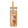 22 oz Glass Tumbler with Lid & Straw O229