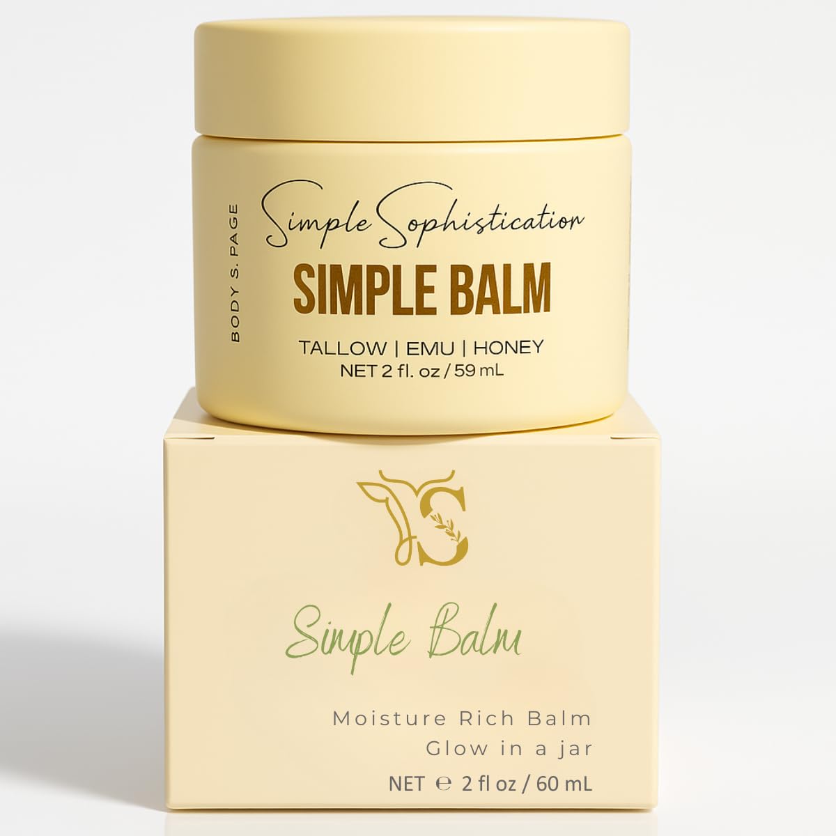 Tallow Emu Honey Balm Face & Body Moisturizer 1 oz S549