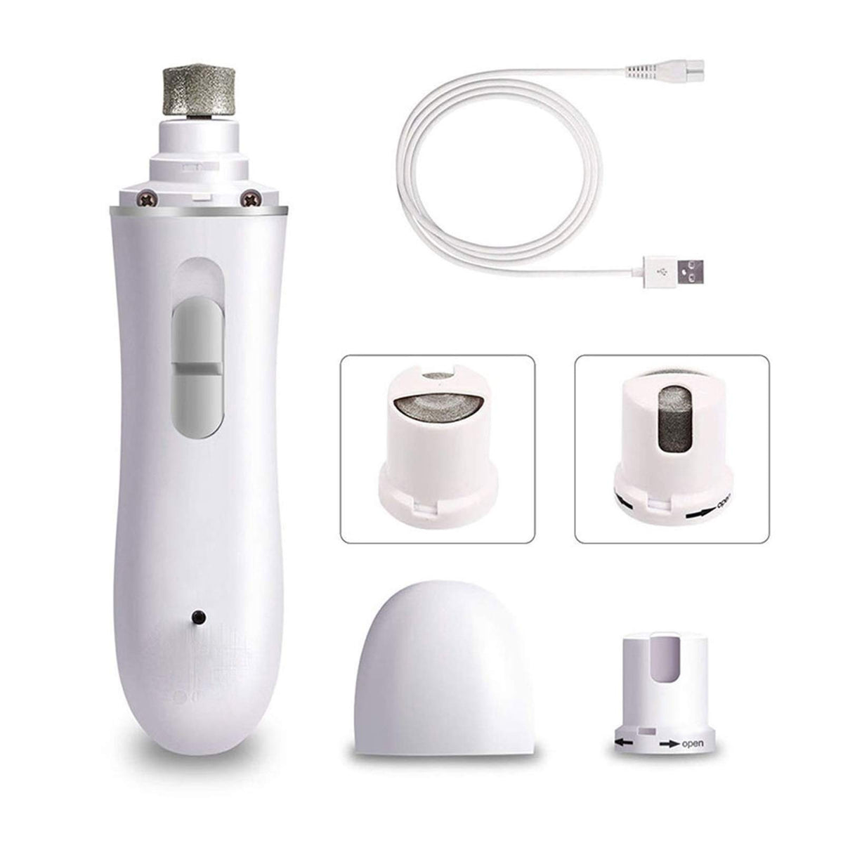 Dog Nail Grinder 2-Speed Electric Rechargeable Pet Claw Trimmer N917820