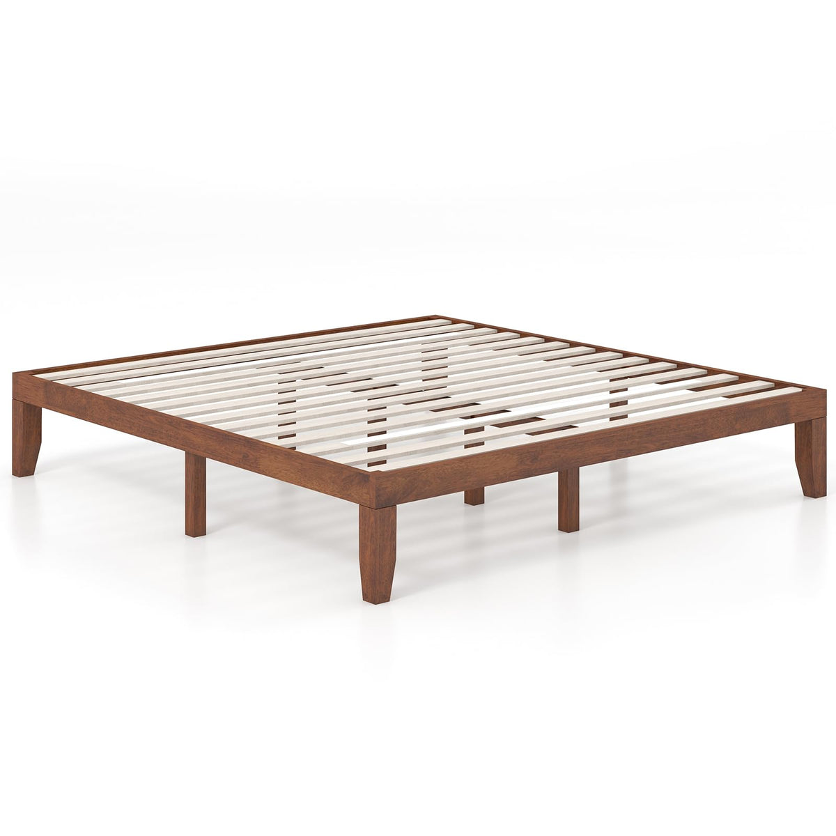 14 Inches Wood Platform Bed Frame King Size R594