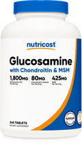 Glucosamine 1800mg with Chondroitin & MSM, 240 Tablets X8992