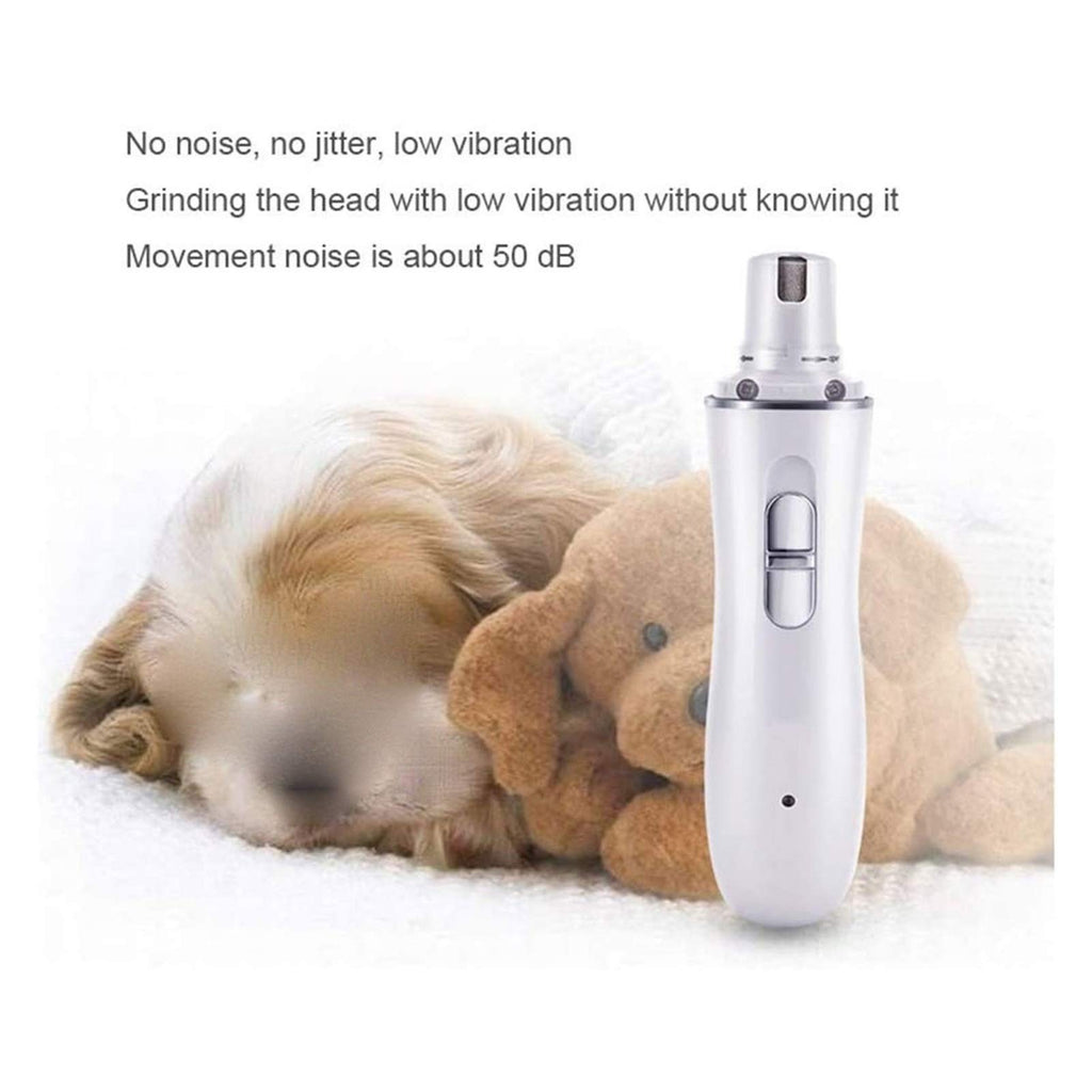 Dog Nail Grinder 2-Speed Electric Rechargeable Pet Claw Trimmer N917820