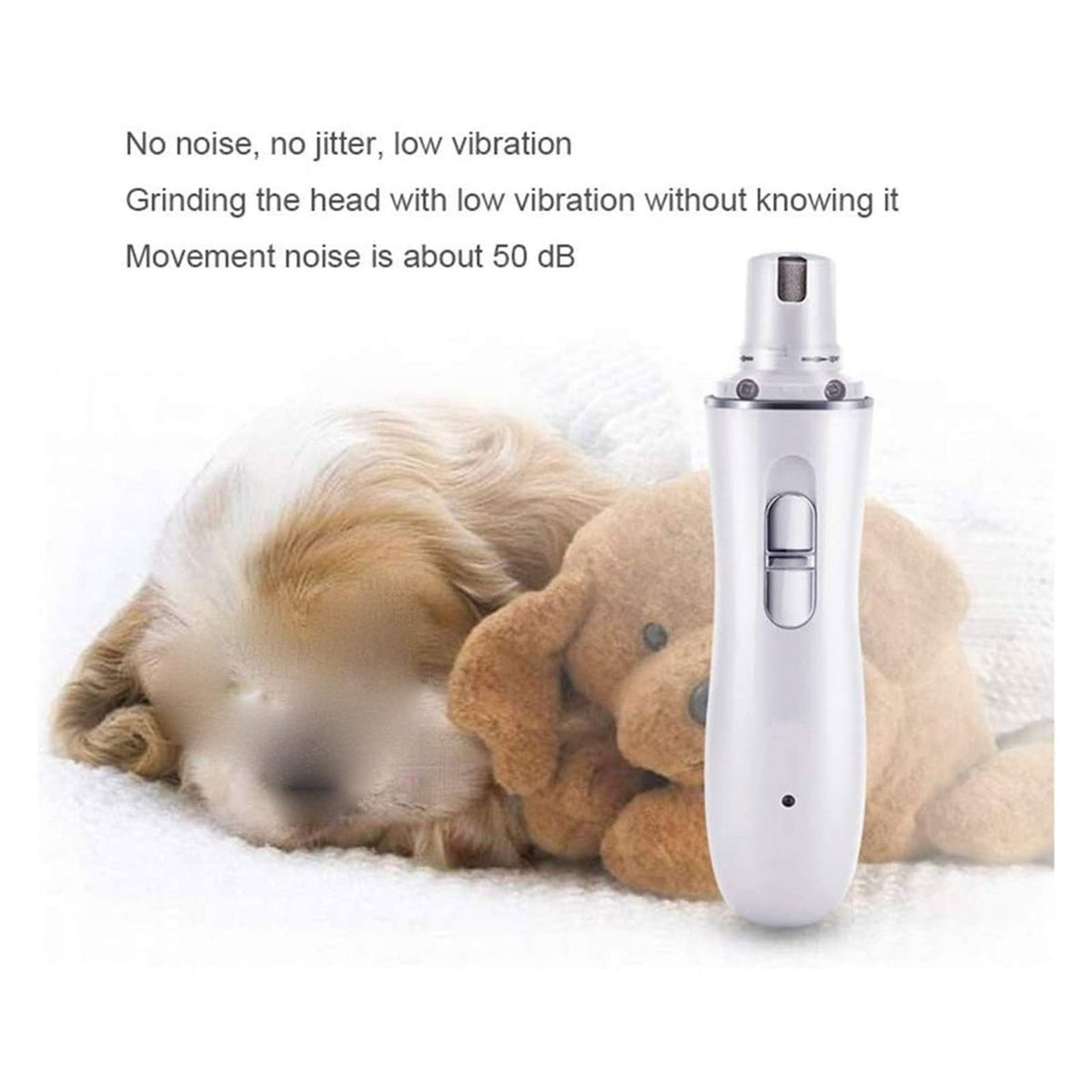 Dog Nail Grinder 2-Speed Electric Rechargeable Pet Claw Trimmer N917820