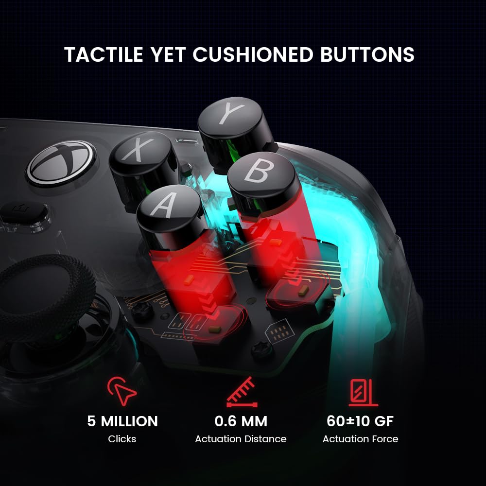 Wired Gaming Controller with Hall Effect Joysticks Y7228