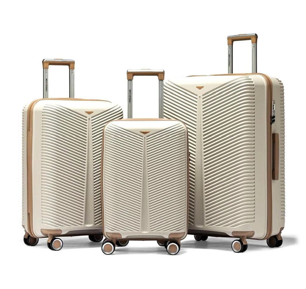3 Piece Hardside Polypropylene Luggage Set with TSA Lock M52841