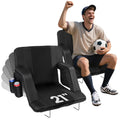2 Pack Portable Folding Stadium Seats with Back Support and Cushion L496