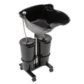 Portable Shampoo Bowl with Electric Pump, Adjustable Height, Dual Bucket Design E23851