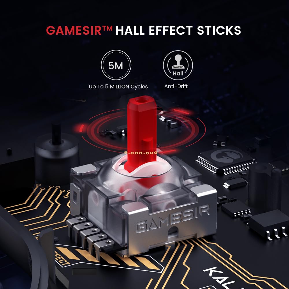 Wired Gaming Controller with Hall Effect Joysticks Y7228