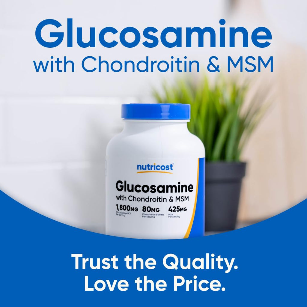 Glucosamine 1800mg with Chondroitin & MSM, 240 Tablets X8992