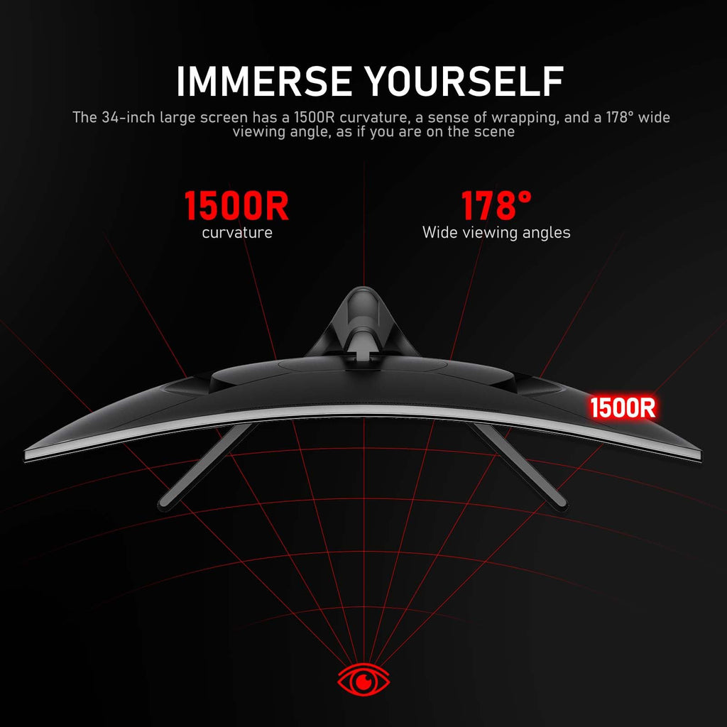34 Inch Ultrawide Curved 200Hz Gaming Monitor R8665