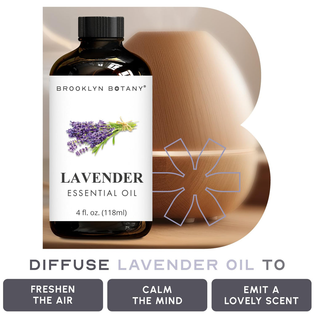 Lavender & Tea Tree Essential Oils 4 Fl Oz Pack of 2 I529196