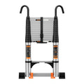 Telescoping Aluminum Ladder 330lbs Max Capacity F910914