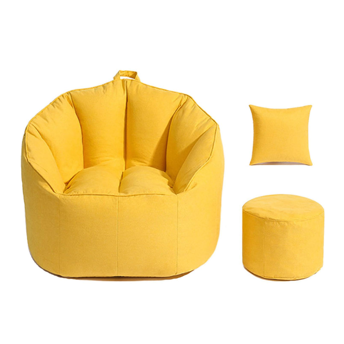 Yellow Bean Bag Chair Cover O63310