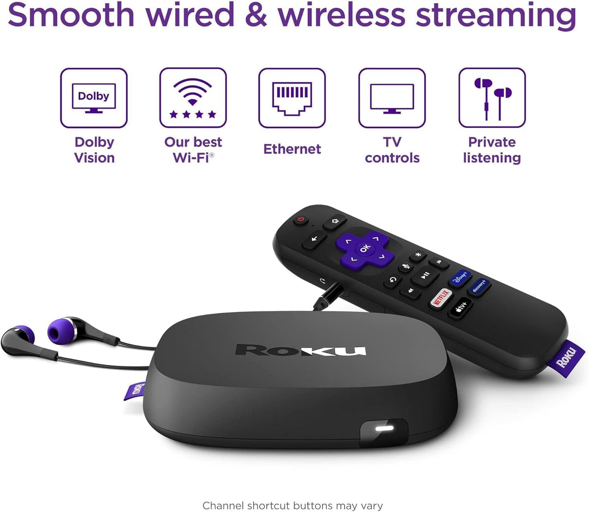 4K Streaming Device with Voice Remote and HDMI Cable D8114