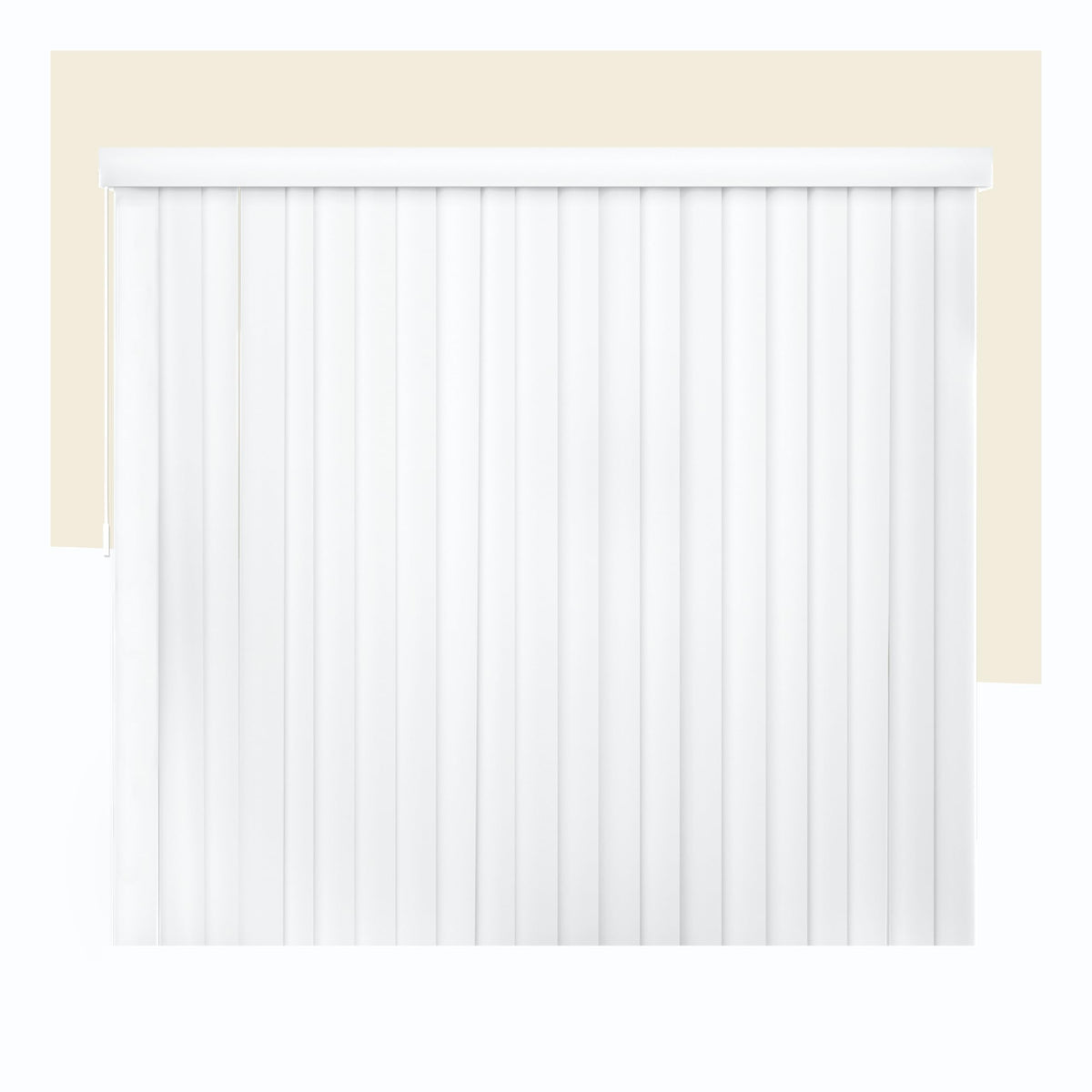Vertical Blinds Oxford White Vinyl 78" W x 84" H Z360