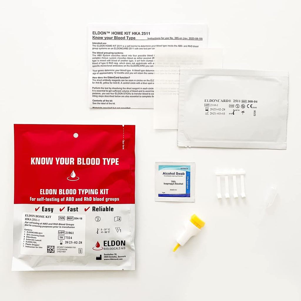 Home Blood Typing Kit Single X689