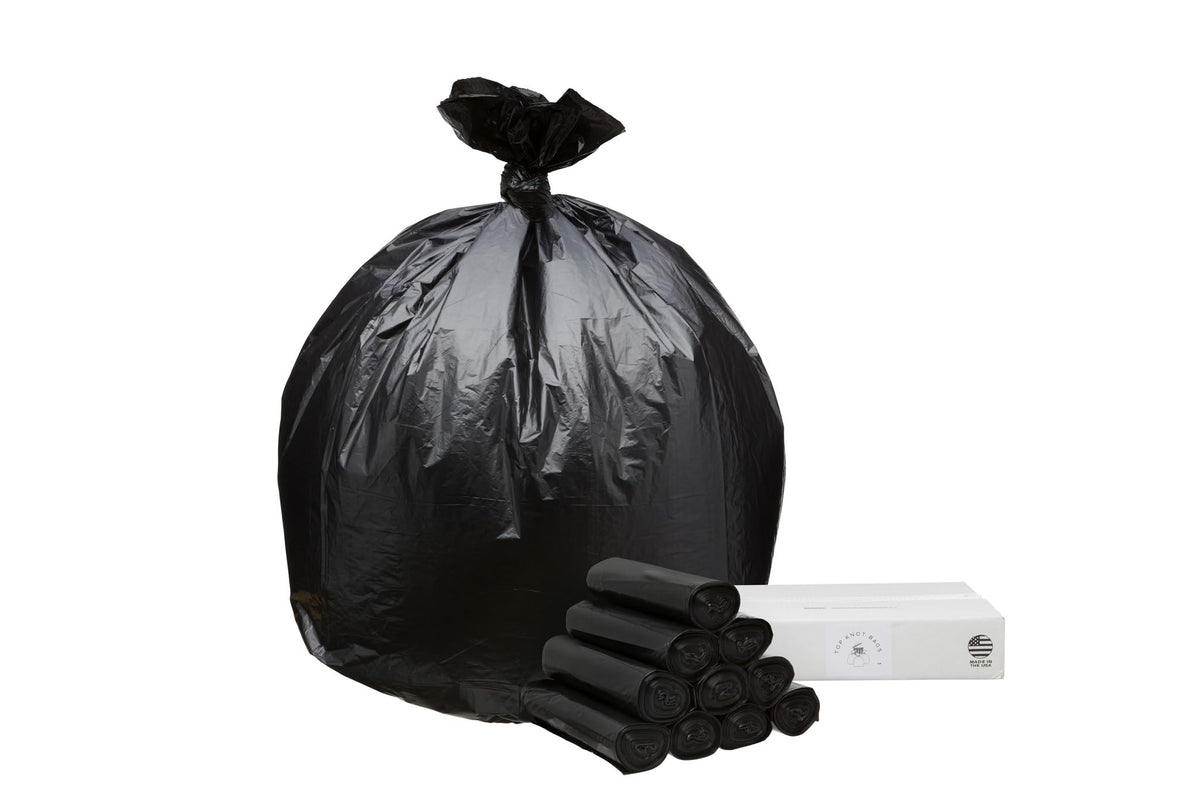 45 Gallon Black 1.2 Mil Garbage Trash Bags 100 Count J6298