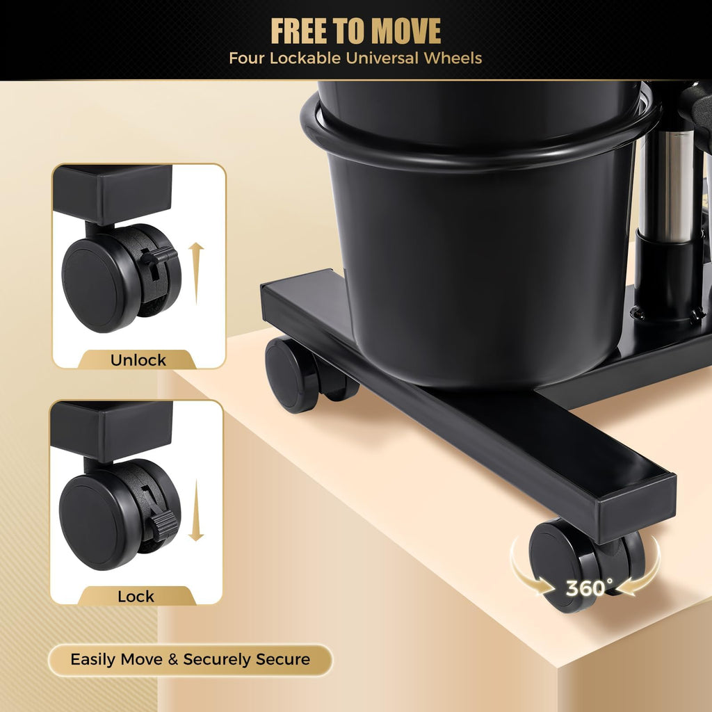 Portable Shampoo Bowl with Electric Pump, Adjustable Height, Dual Bucket Design E23851