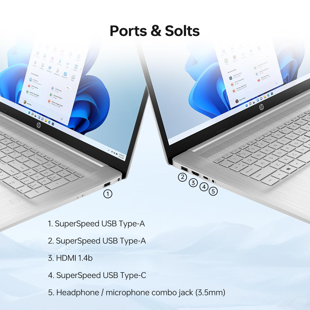 17.3" HD+ Touchscreen Laptop, Intel Core i7, 32GB RAM, 1TB SSD, Silver D943