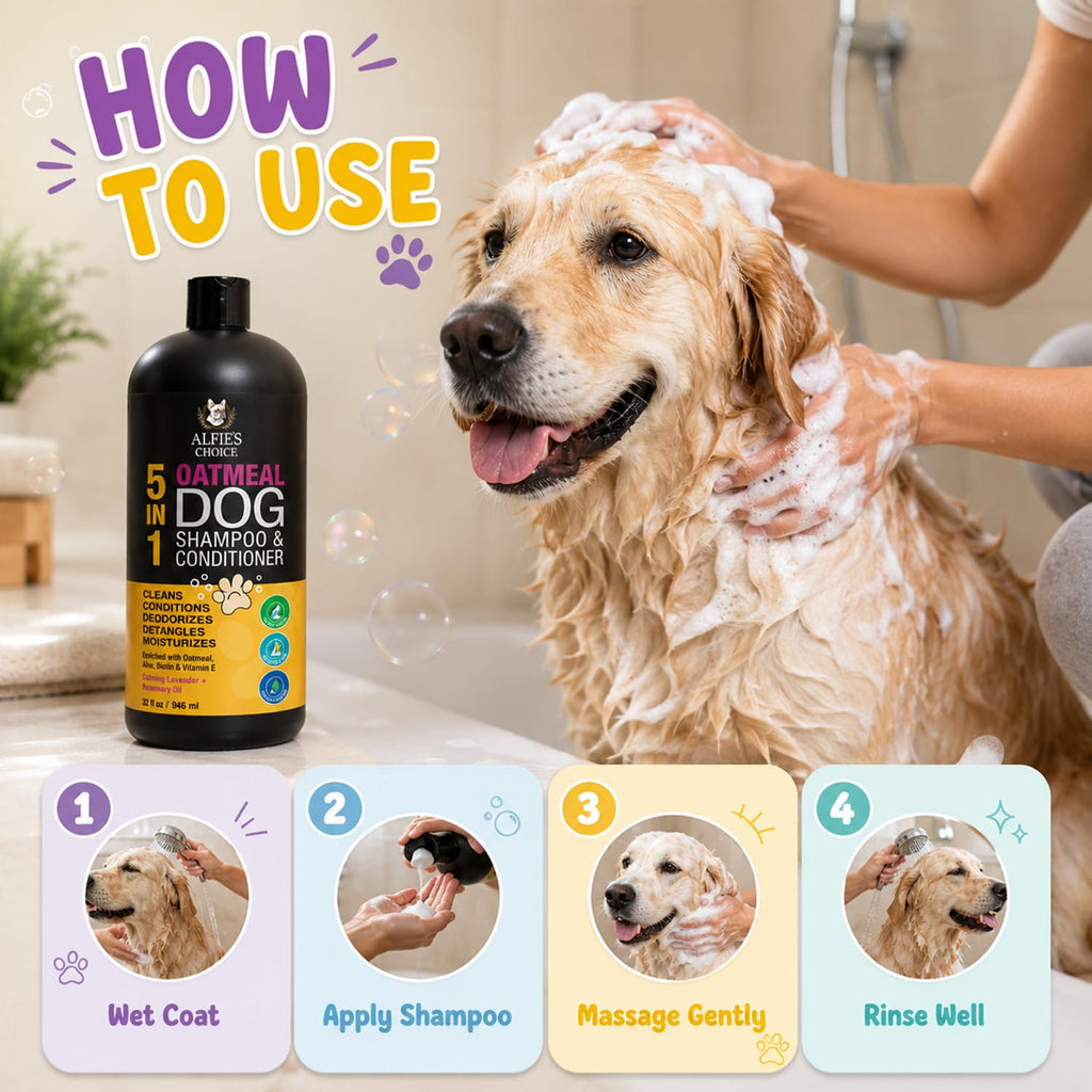 Oatmeal Dog Shampoo and Conditioner with Aloe 32 fl oz G670659