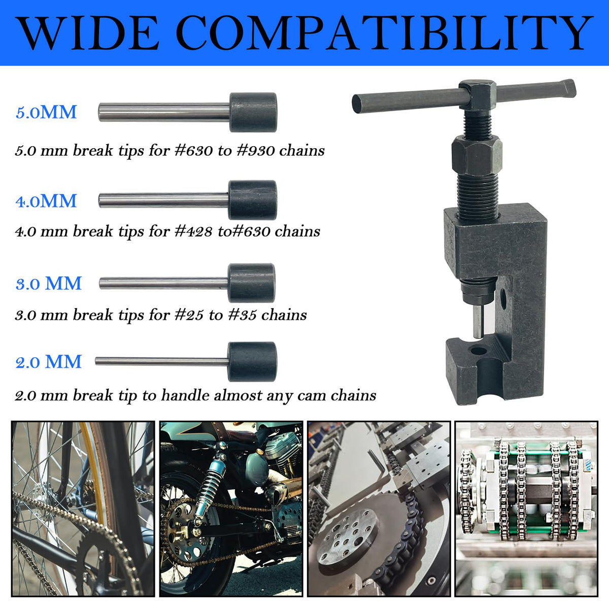16-Piece Motorcycle Chain Breaker Set W107