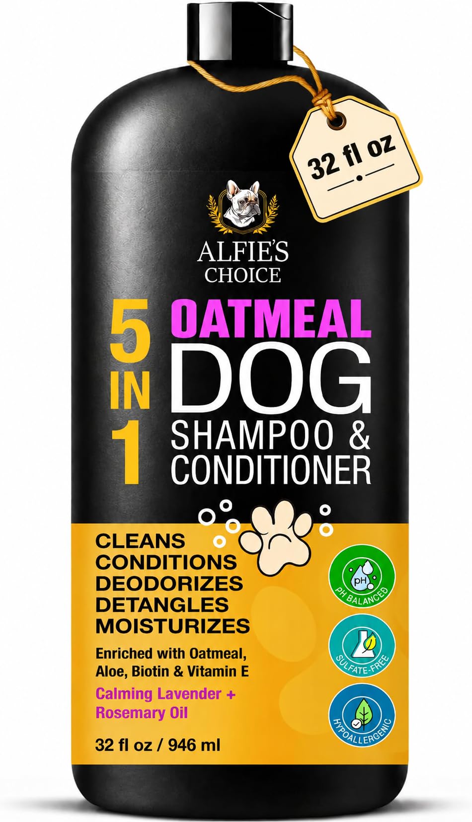 Oatmeal Dog Shampoo and Conditioner with Aloe 32 fl oz G670659