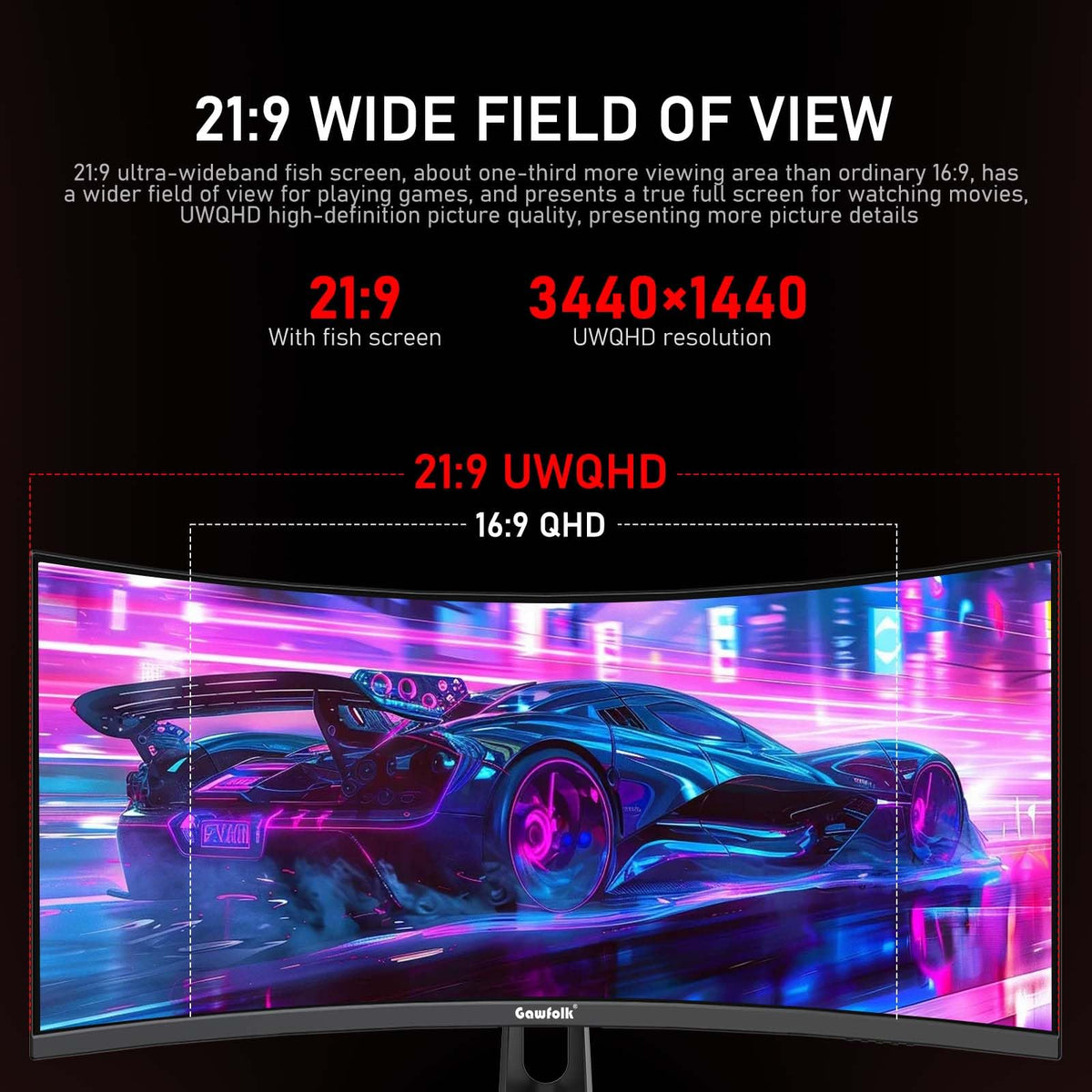 34 Inch Ultrawide Curved 200Hz Gaming Monitor R8665