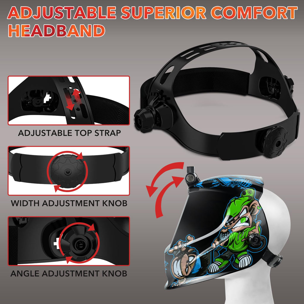 Auto Darkening Welding Helmet with Light T2044