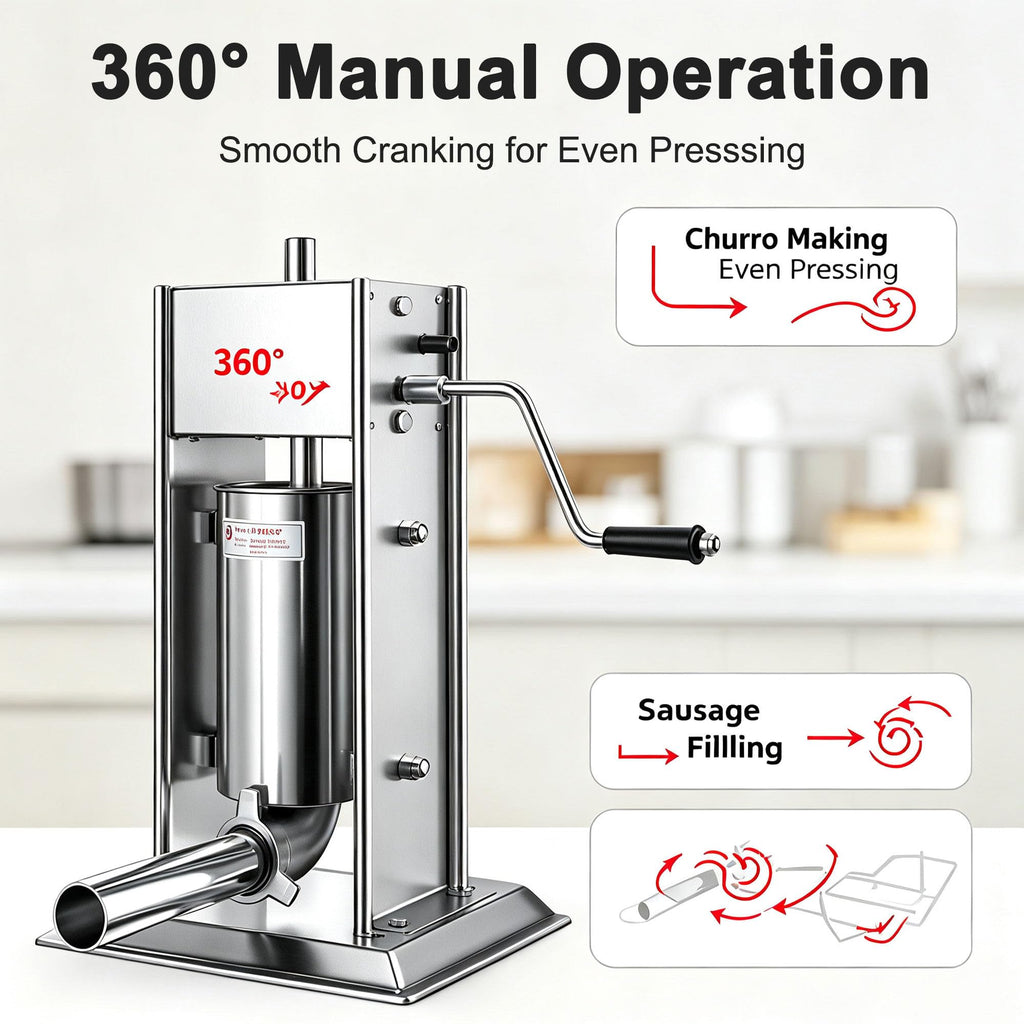 Stainless Steel Vertical Sausage Filler & Churro Press F563