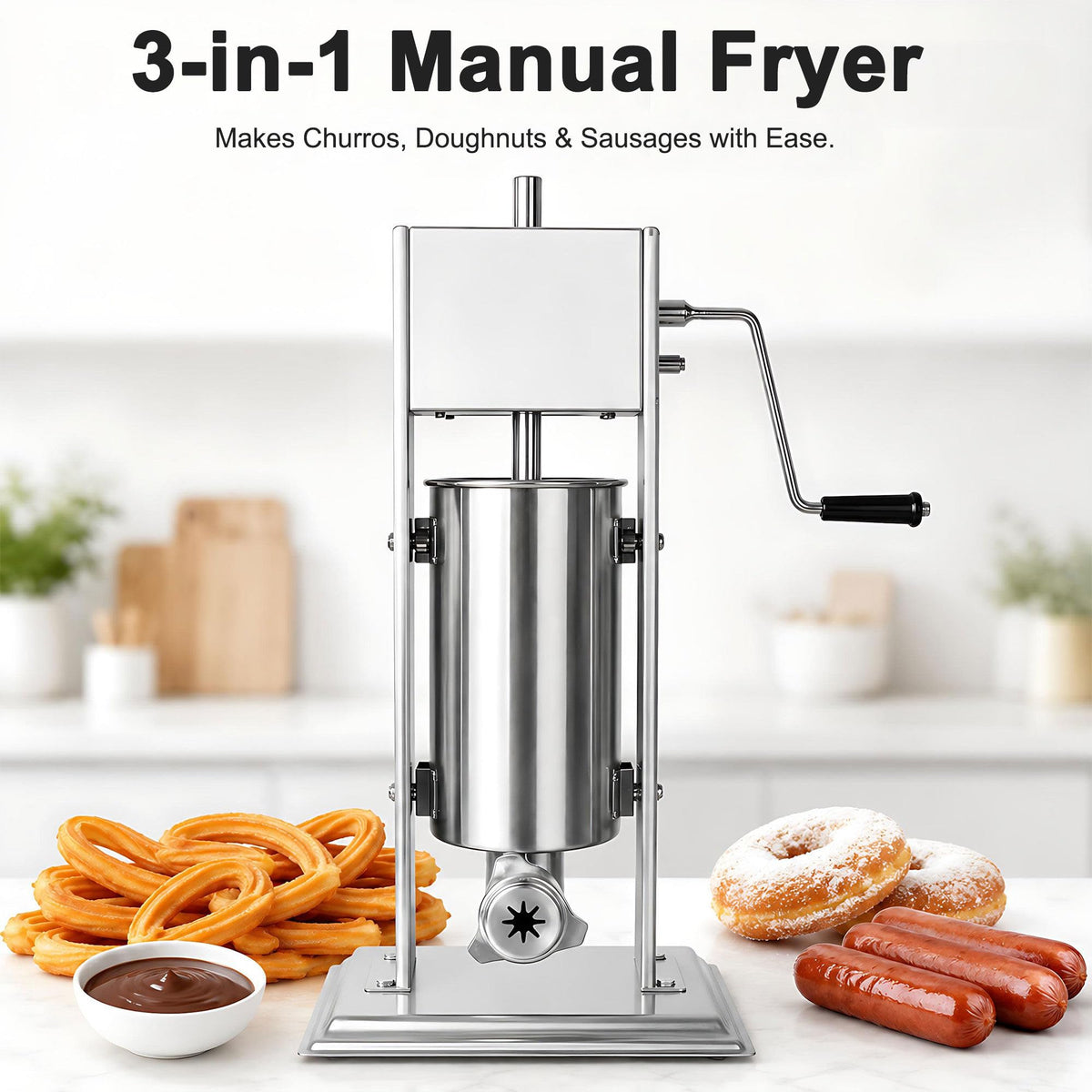 Stainless Steel Vertical Sausage Filler & Churro Press F563