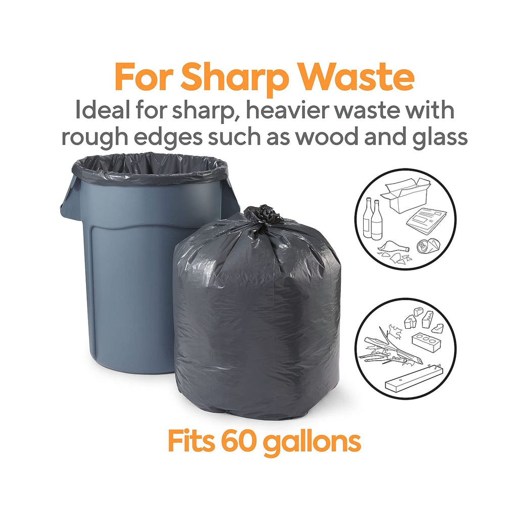 Black 55-60 Gal Trash Bags K68168