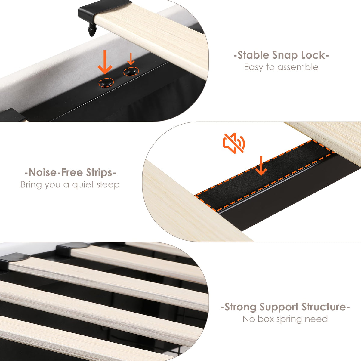 Beige Upholstered Full LED Bed Frame with Storage N979