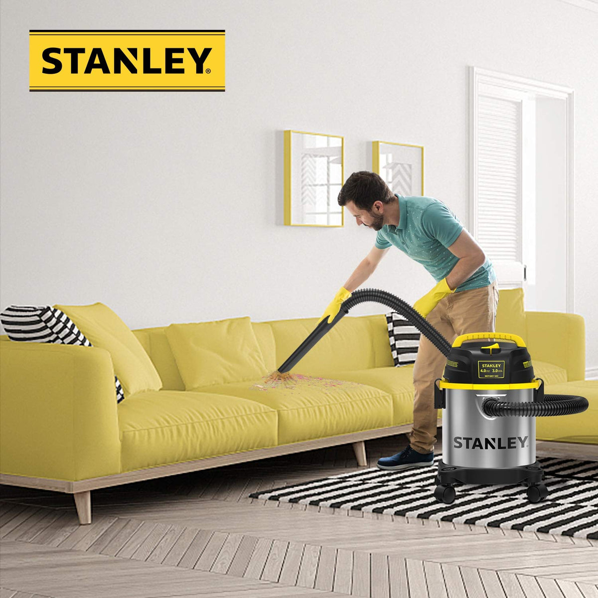 3 Gallon Stainless Steel Wet Dry Shop Vacuum R31146