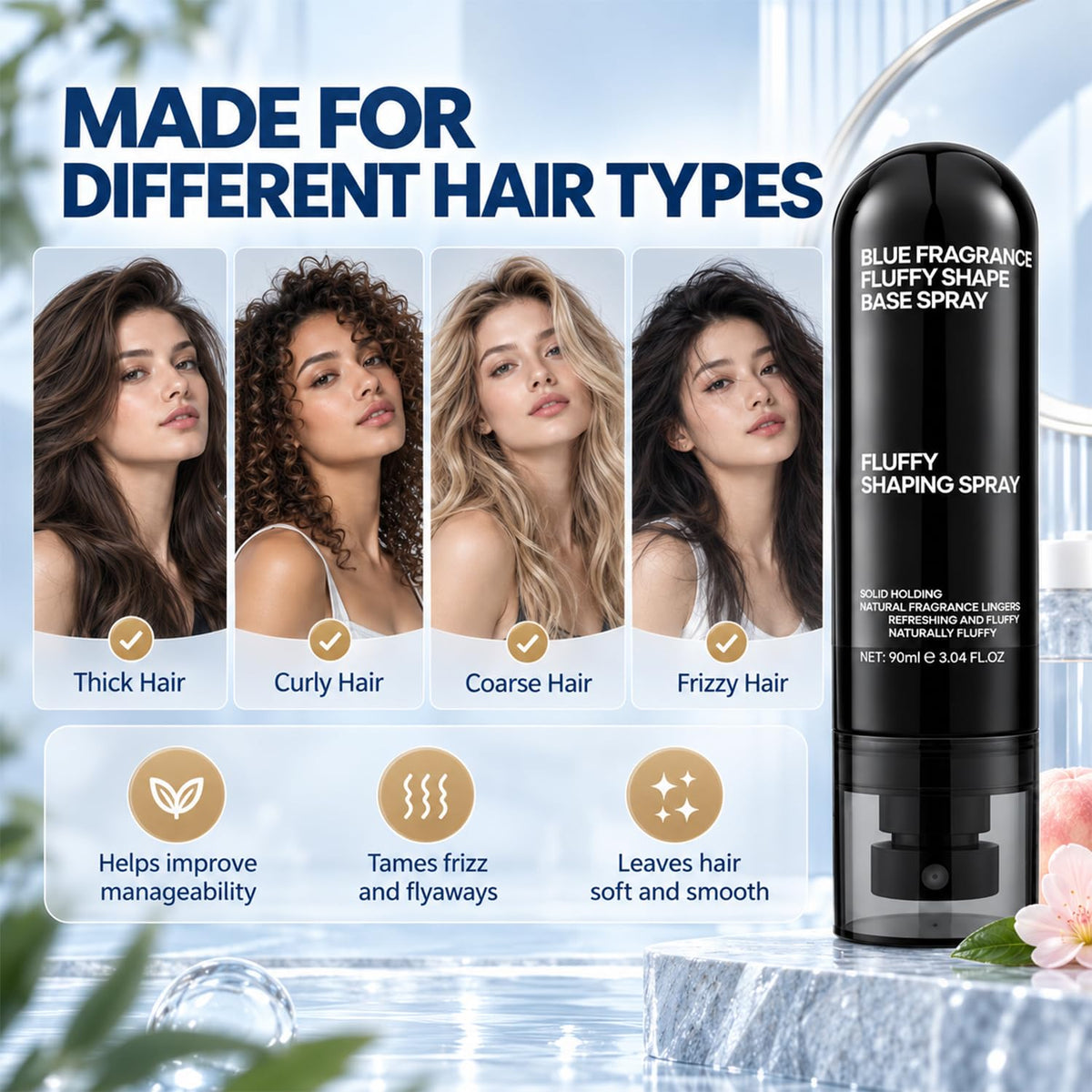 Peach-Scented Volumizing & Setting Spray E686038