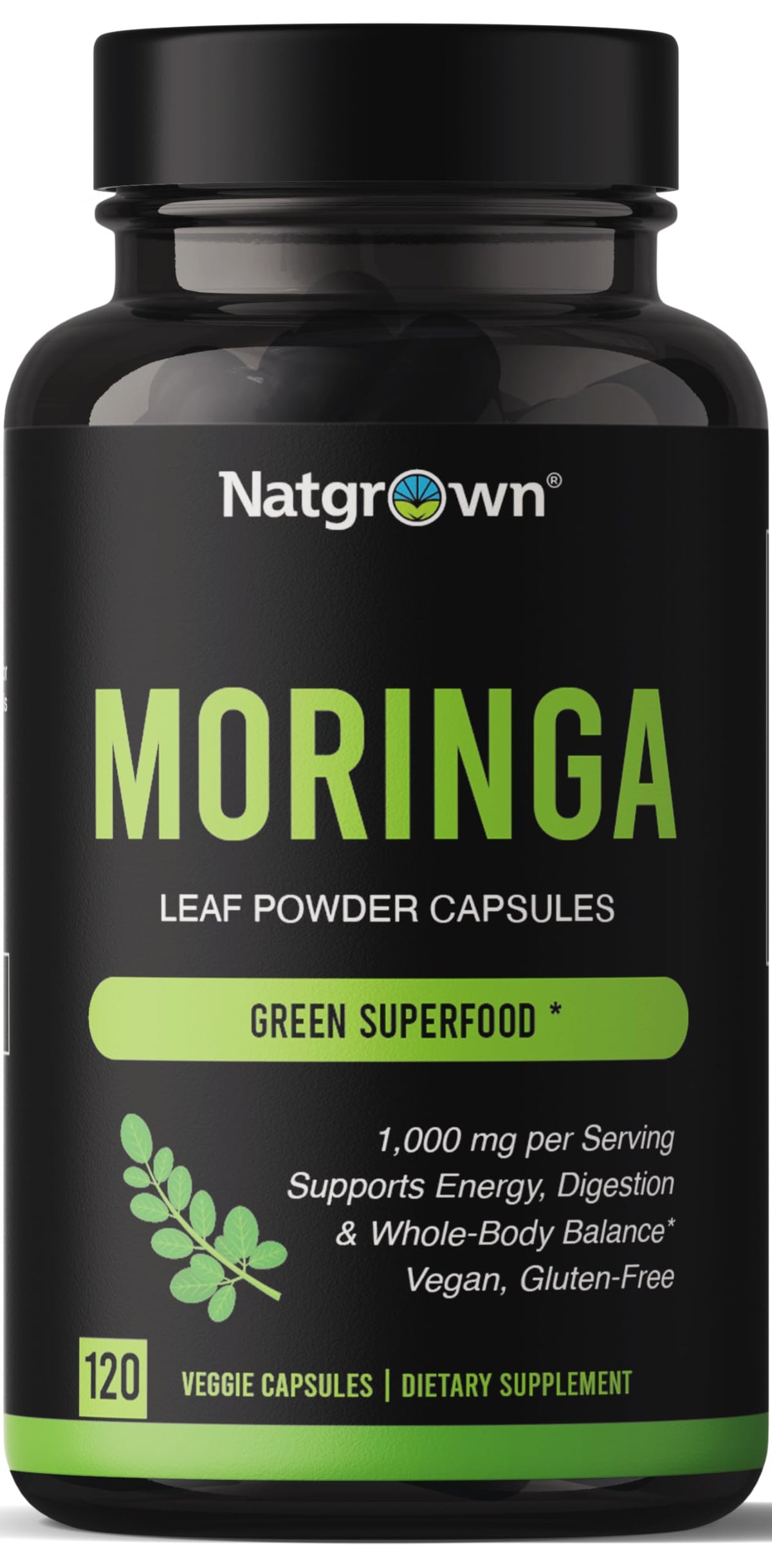 Organic Moringa 1000 mg 120 Ct Capsules N553872