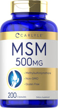 MSM Supplement Capsules 500mg 200 Count P8123