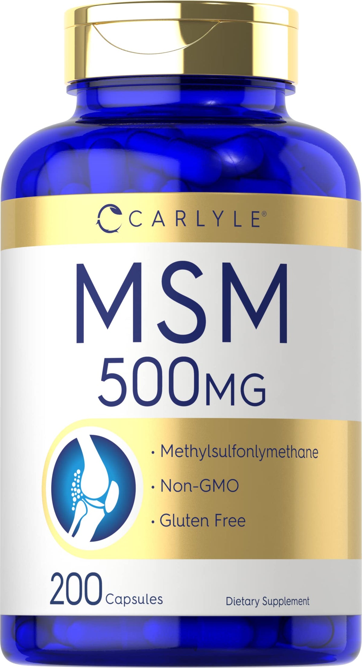 MSM Supplement Capsules 500mg 200 Count P8123