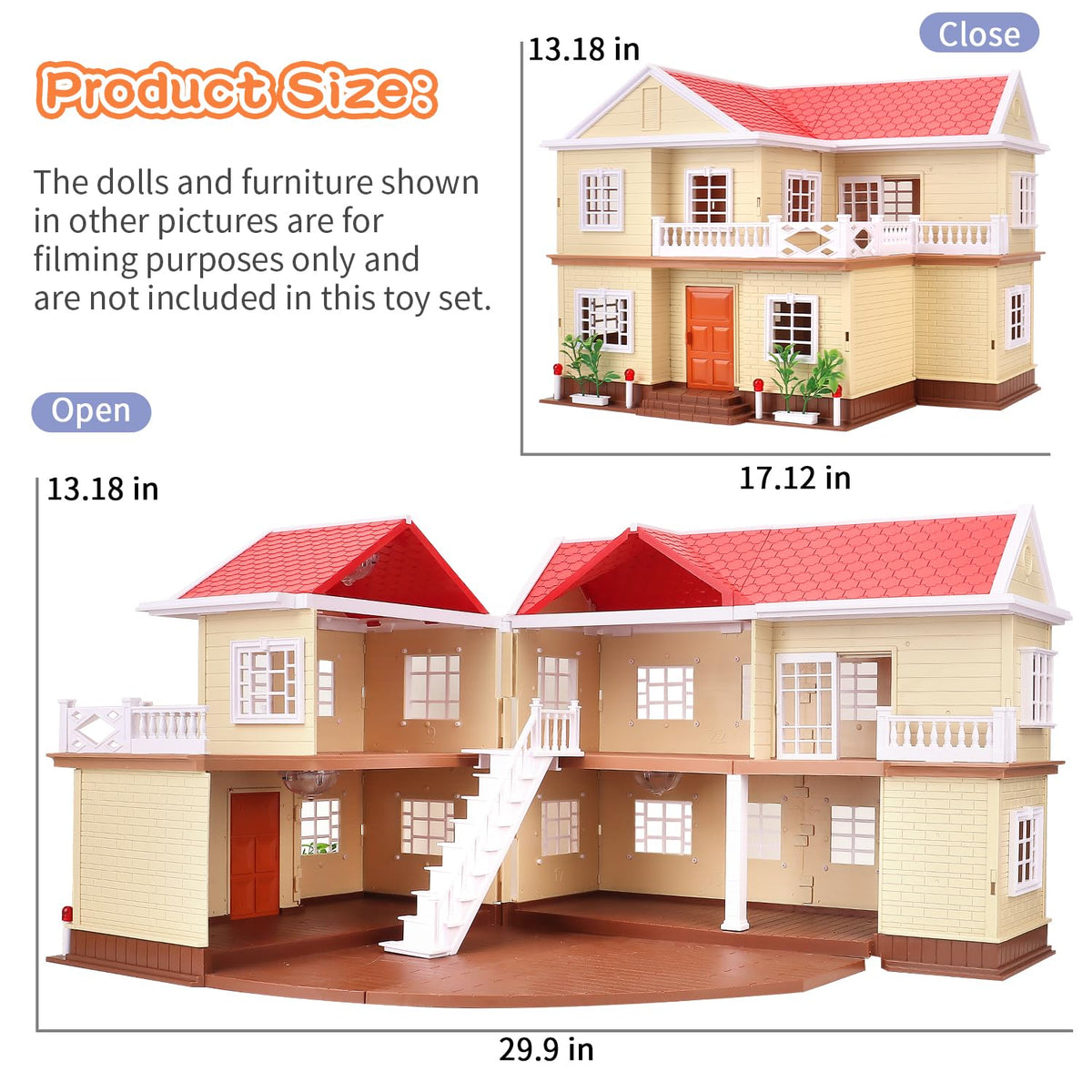 Cozy Cabin Doll House Playset Q954