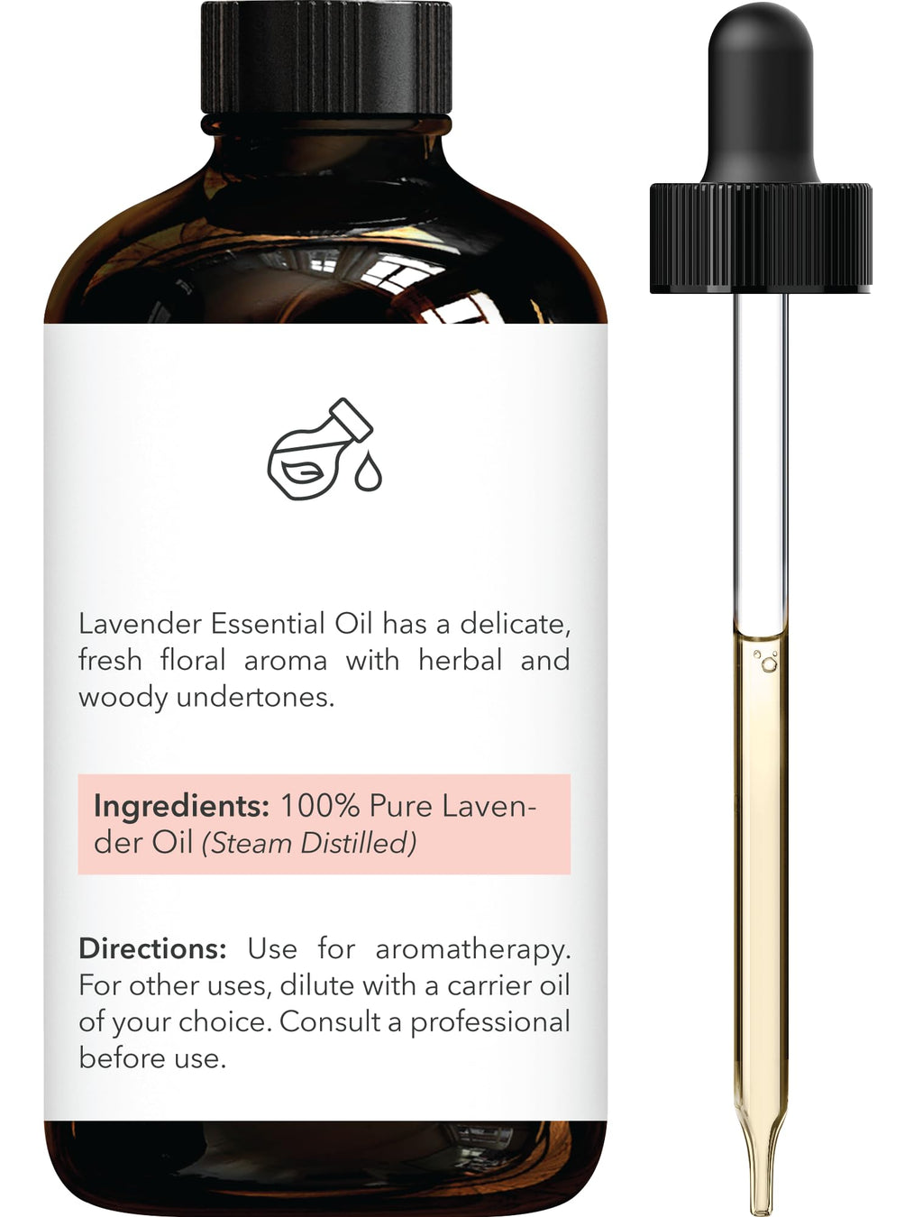 Lavender & Tea Tree Essential Oils 4 Fl Oz Pack of 2 I529196