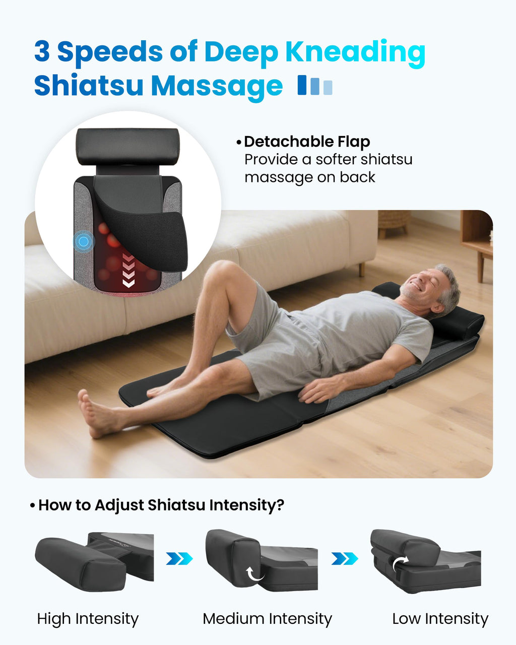 Full Body Massage Mat with Heat K8170