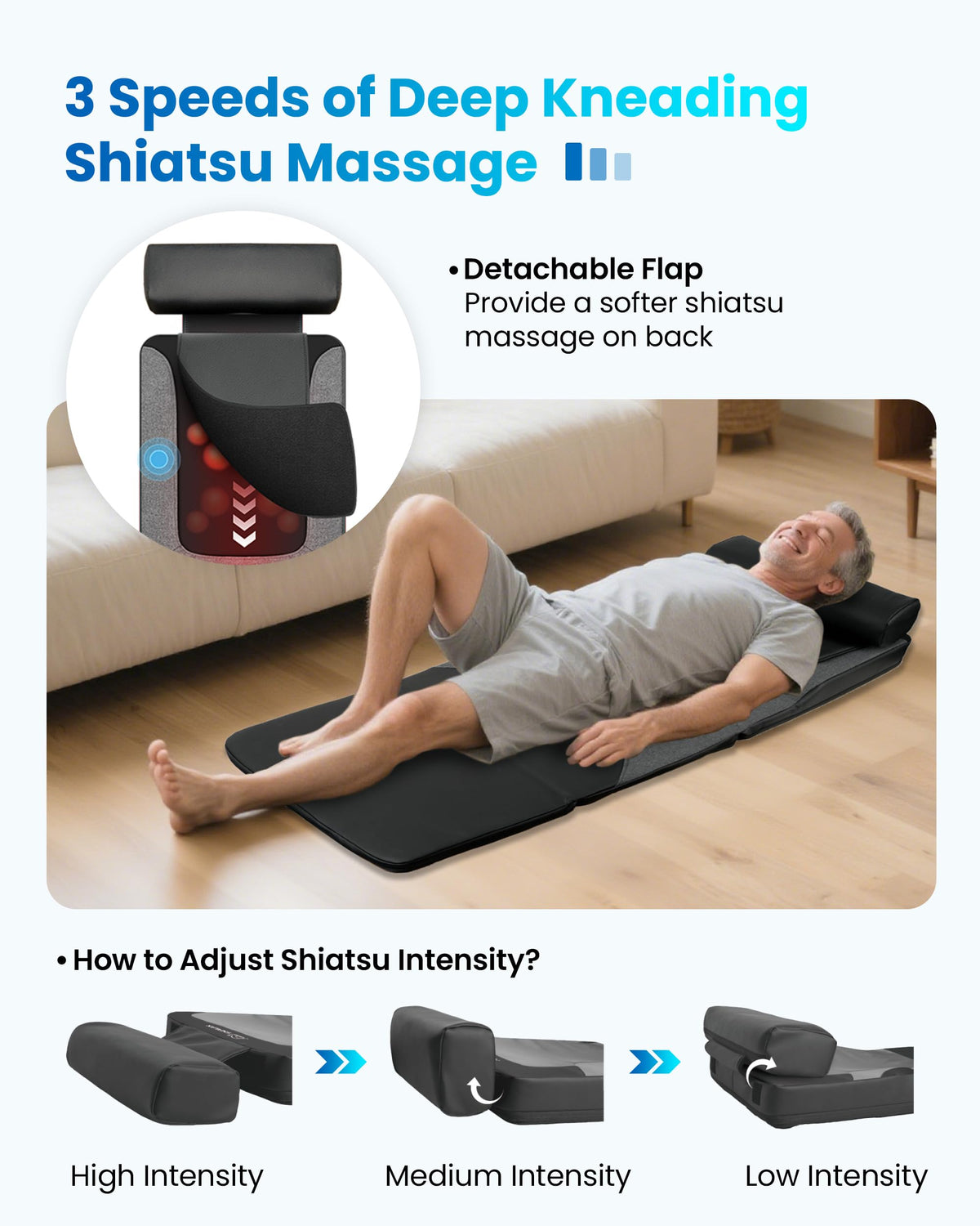 Full Body Massage Mat with Heat K8170