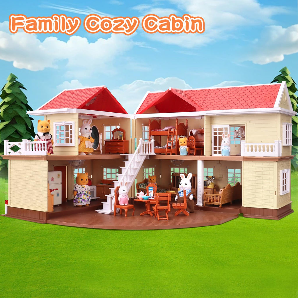 Cozy Cabin Doll House Playset Q954