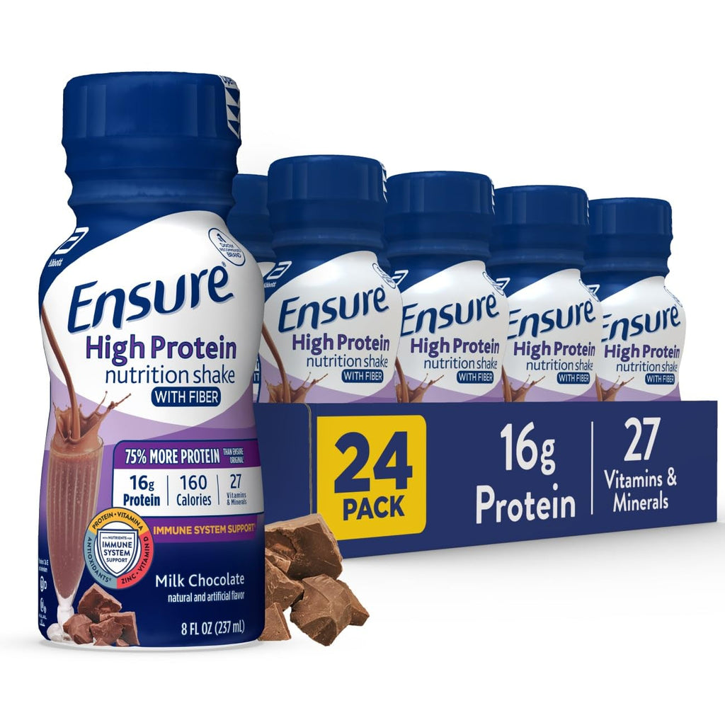 Chocolate Nutrition Shake with Fiber, 16g Protein, 8 fl oz, 24 Pack E50689