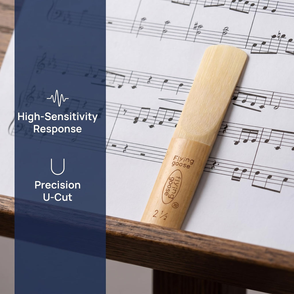 Alto Saxophone Reeds Strength 2.5 Natural Cane 10-Pack B202
